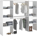 Roupeiro, Miroytengo, 220 × 180 cm, 220 cm, com gavetas, com prateleiras, Branco, para o quarto