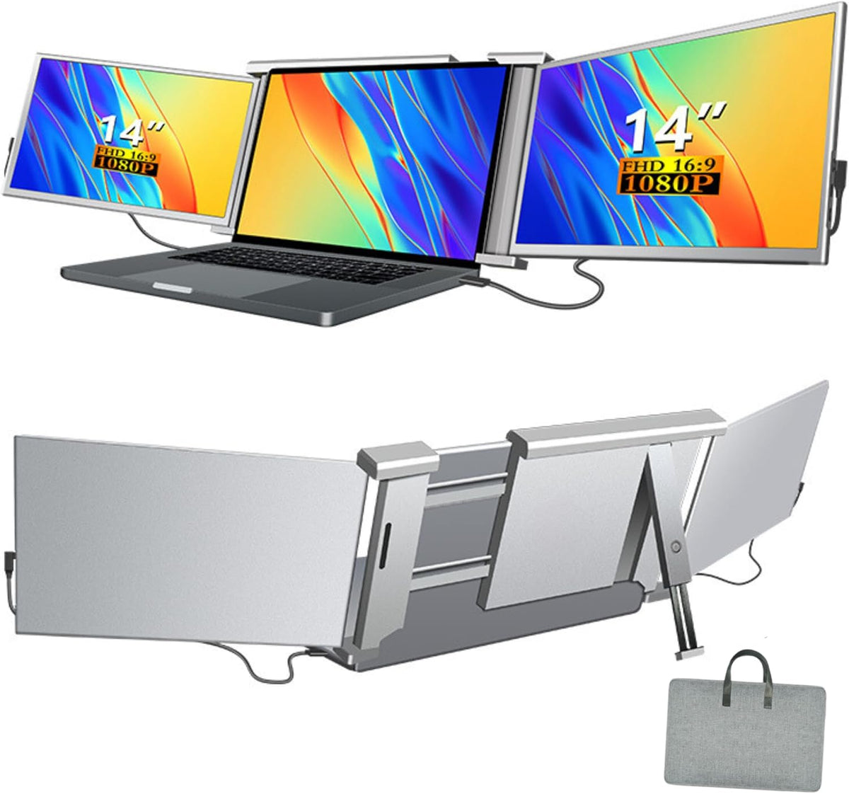 Câmara de vigilância, All Home Basics, com ecrã tátil, Prateado, para uso diário
