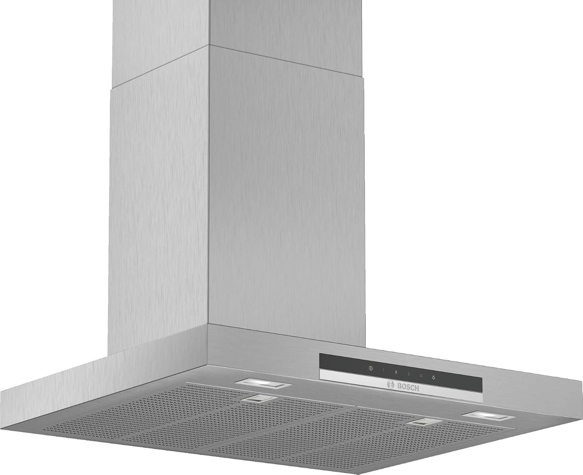 Bosch, Exaustor, DWB67IM50, 60 cm, 64 dB, Classe d, com iluminação LED, aço inoxidável, aço, Prateado, para uso diário