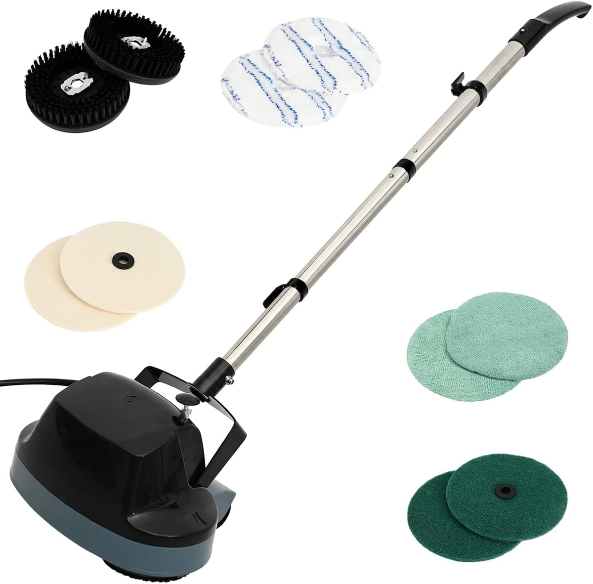 Máquina de lavar roupa, vidaXL, 230 V, 180 W, 3,5 cm, 15 × 3,5 cm, aço inoxidável, aço, Preto, para uso diário