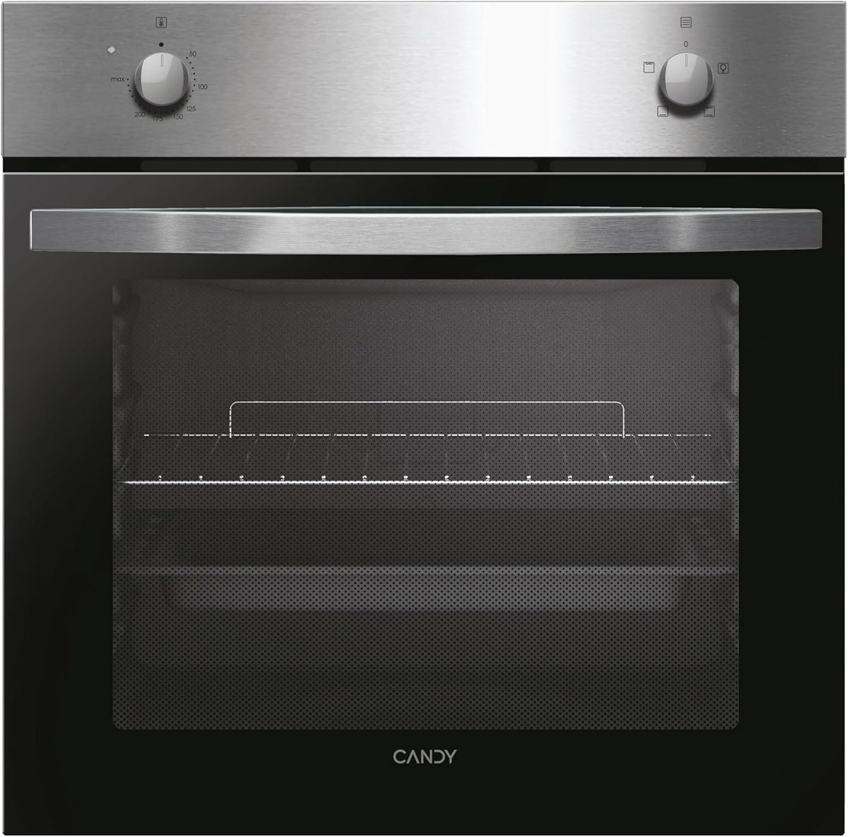 Forno de encastre, CANDY, X200, 70 L, 2400 W, aço inoxidável, aço, Preto, para a cozinha