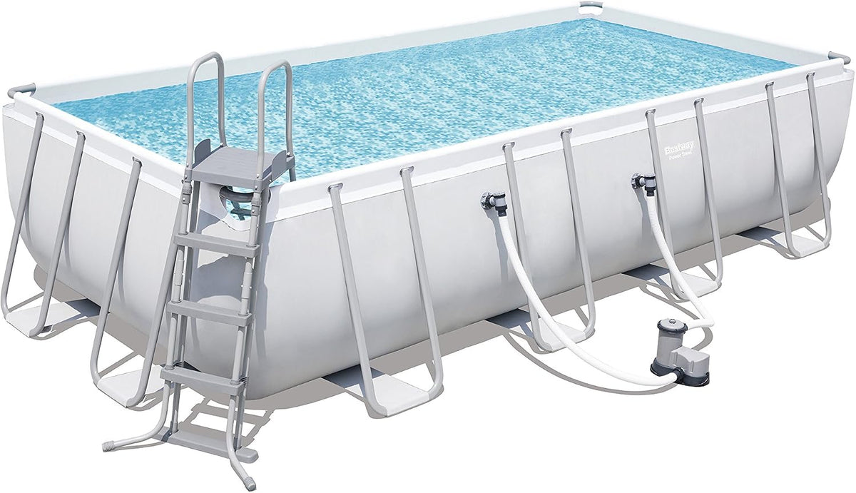 Piscina desmontável, Bestway, 56465, 5.678 L, 549 × 274 × 122 cm, dobrável, aço, Bege, para jardim e exterior