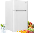 Minifrigorífico, COSTWAY, 90 L, 63 L, 45 dB, 65 W, 65,3 kg, regulável, com iluminação LED, Branco, para uso diário
