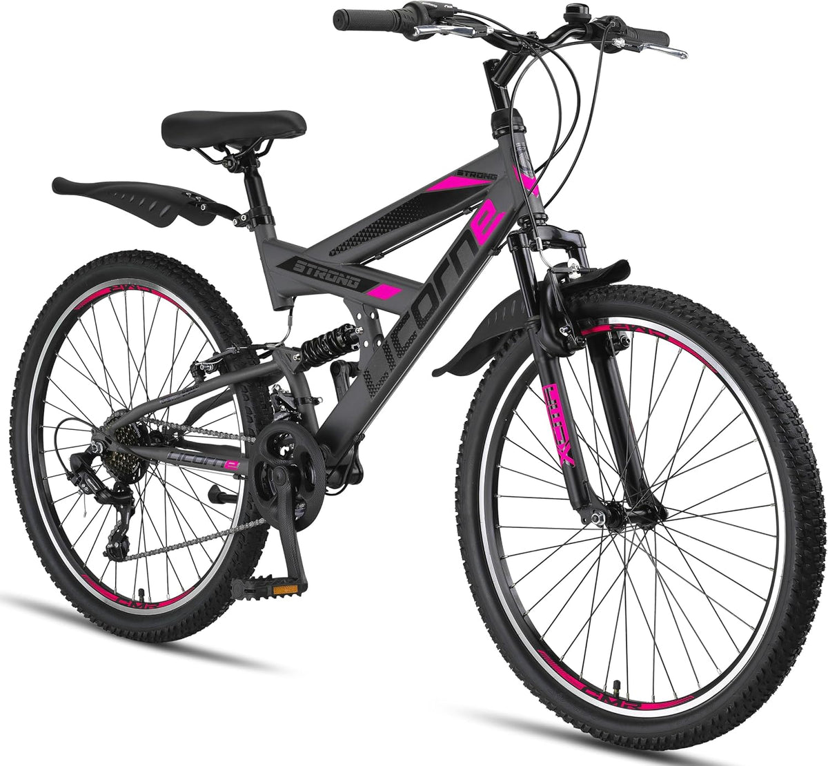 Bicicleta, Licorne Bike, 21 velocidades, 24,1 kg, com rodas, Multicolor, para uso diário
