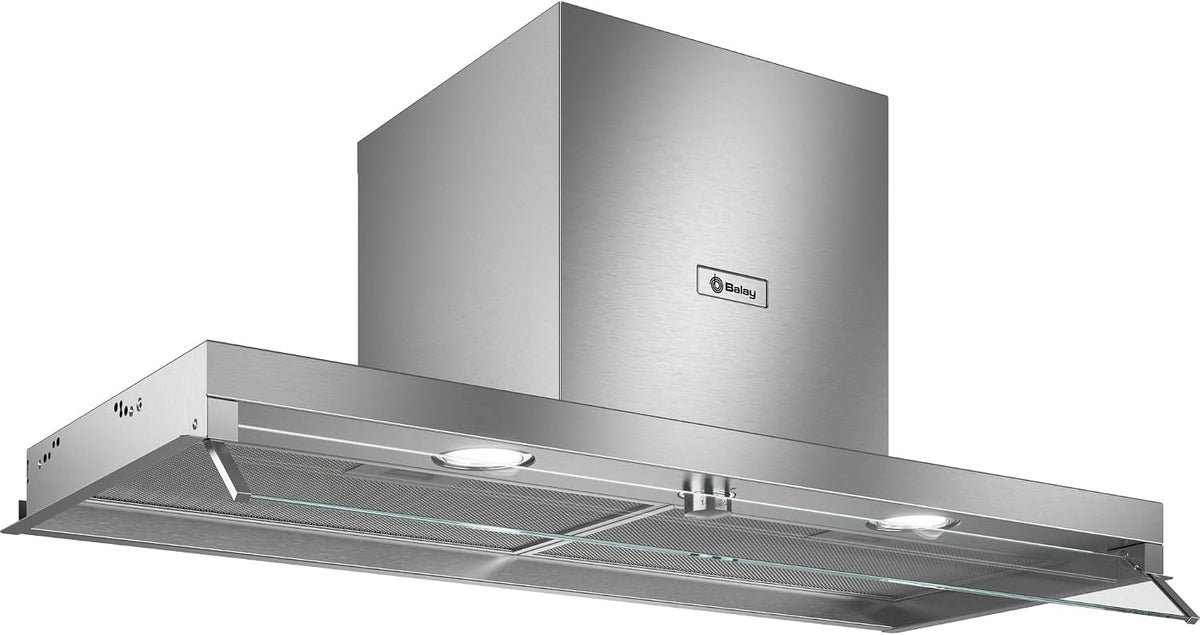 Exaustor, Balay, 3BD896MX, 90 cm, 31 cm, 15,4 kg, 60 × 89,4 × 31 cm, aço inoxidável, aço, Prateado, para uso diário