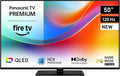 Televisor portátil, Panasonic, TV-50W85BEZ, com iluminação LED, Preto, para a sala