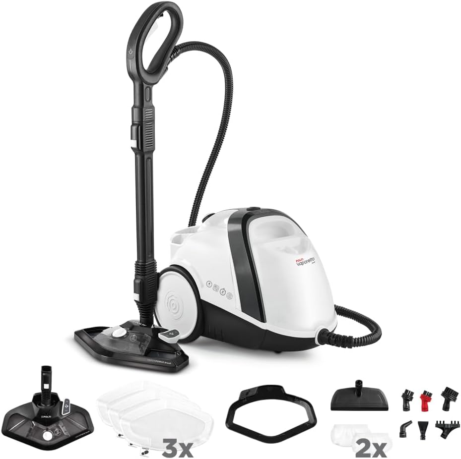 Máquina de limpeza a vapor, Polti, 4 Bar, algodão, Natural, para uso diário