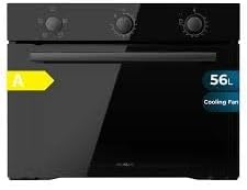 Cecotec, Forno de encastre, C134500, 56 L, 2600 W, vidro, Preto, para a cozinha