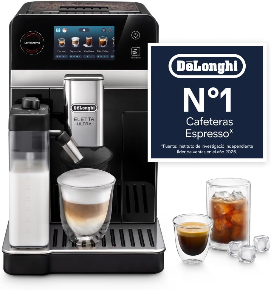 Máquina de café automática, De'Longhi, com ecrã tátil, Branco, para a cozinha