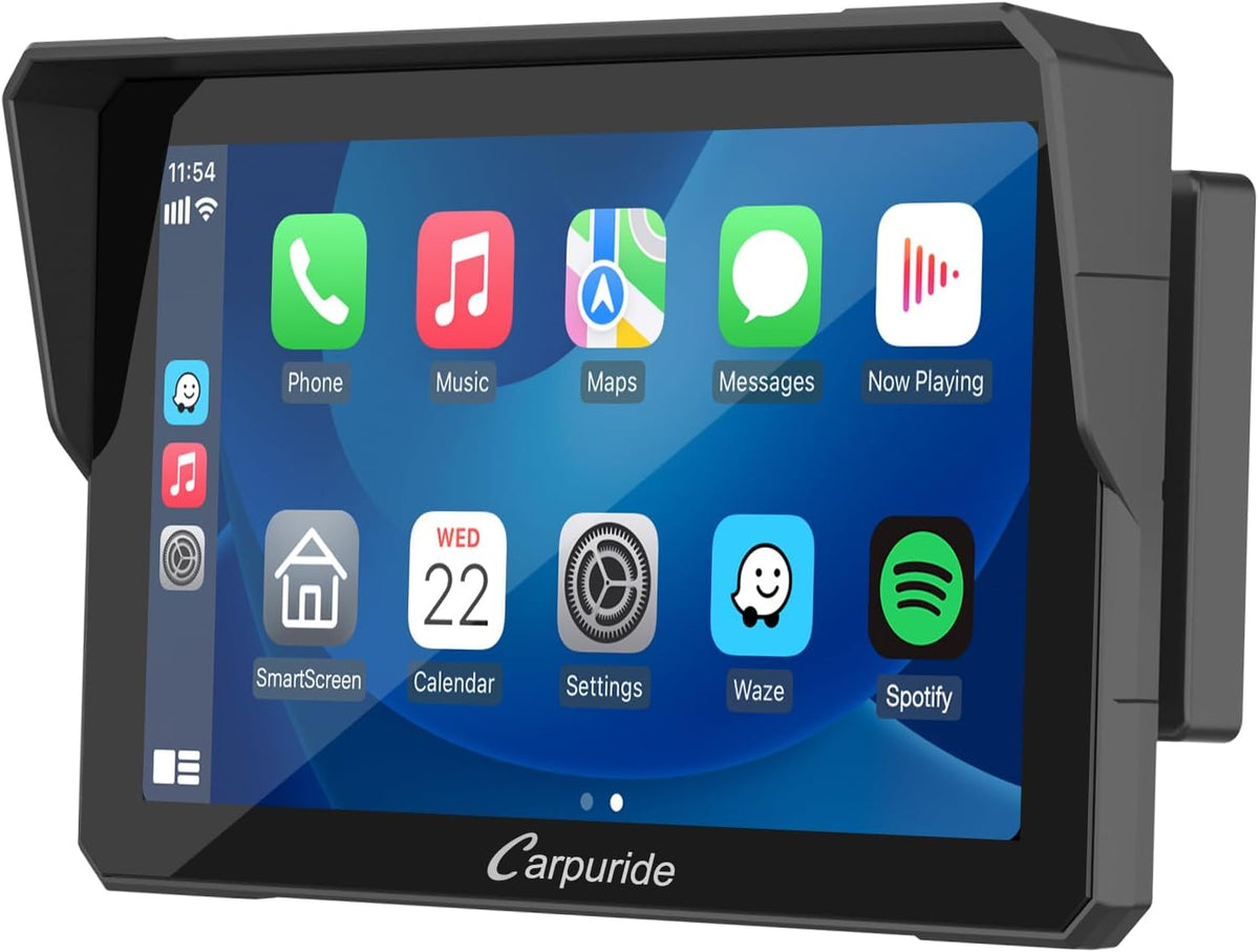 GPS para motociclo, CARPURIDE, W702B, com ecrã tátil, Multicolor, para uso diário