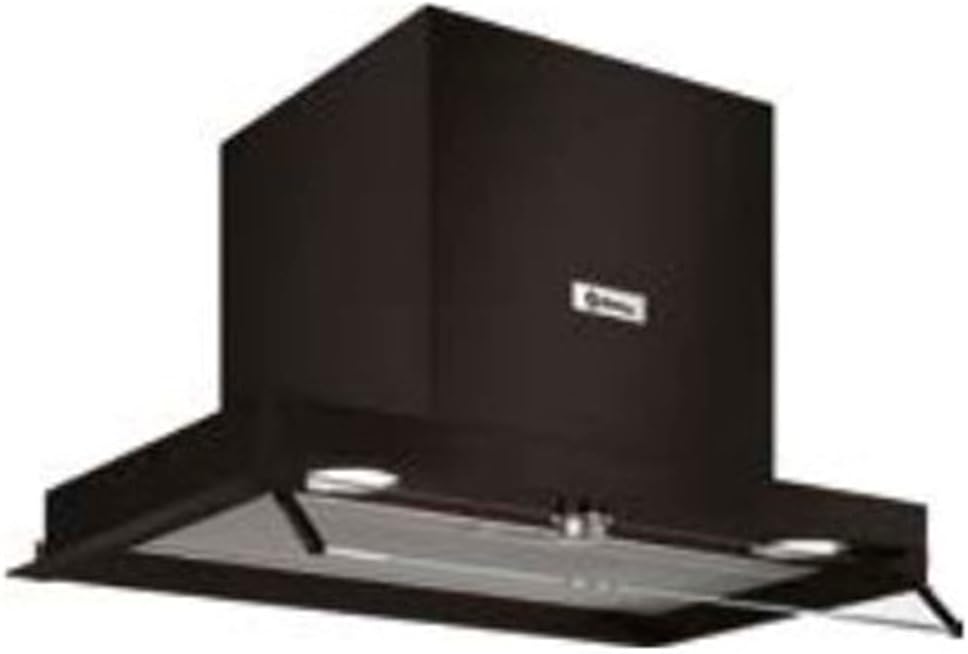 Exaustor, Balay, 3BD866MN, 60 cm, 70 dB, 16 kg, com iluminação LED, alumínio, vidro, Preto, para uso diário