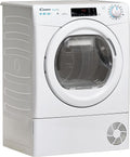 Máquina de secar roupa, CANDY, H10A2TE-S, 10 KG, 5 L, com comando à distância, com controlo por aplicação, com gavetas, plástico, tecido, Branco