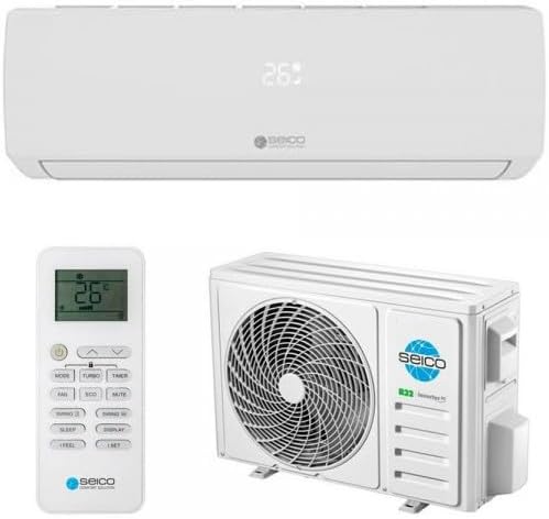 Ar condicionado split, Bilake, 3,40 kW, 3,42 kW, com comando à distância, com temporizador, com controlo por aplicação, Multicolor, para uso diário