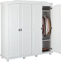 Roupeiro, Inter Link, 183 cm, 60 cm, 198 cm, com prateleiras, madeira, Branco, para o quarto