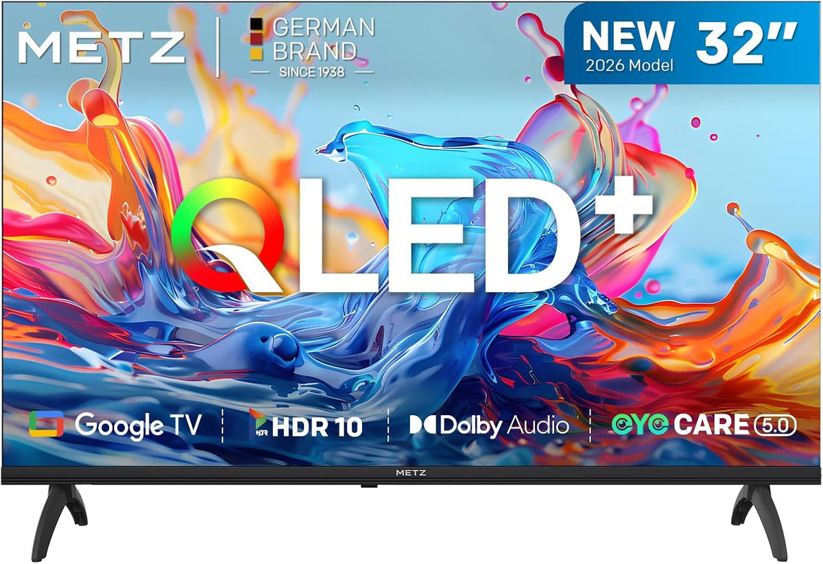 Televisor, Metz, HDR10, 6 a, 12,3 kg, com iluminação LED, com controlo por aplicação, Azul, para a sala
