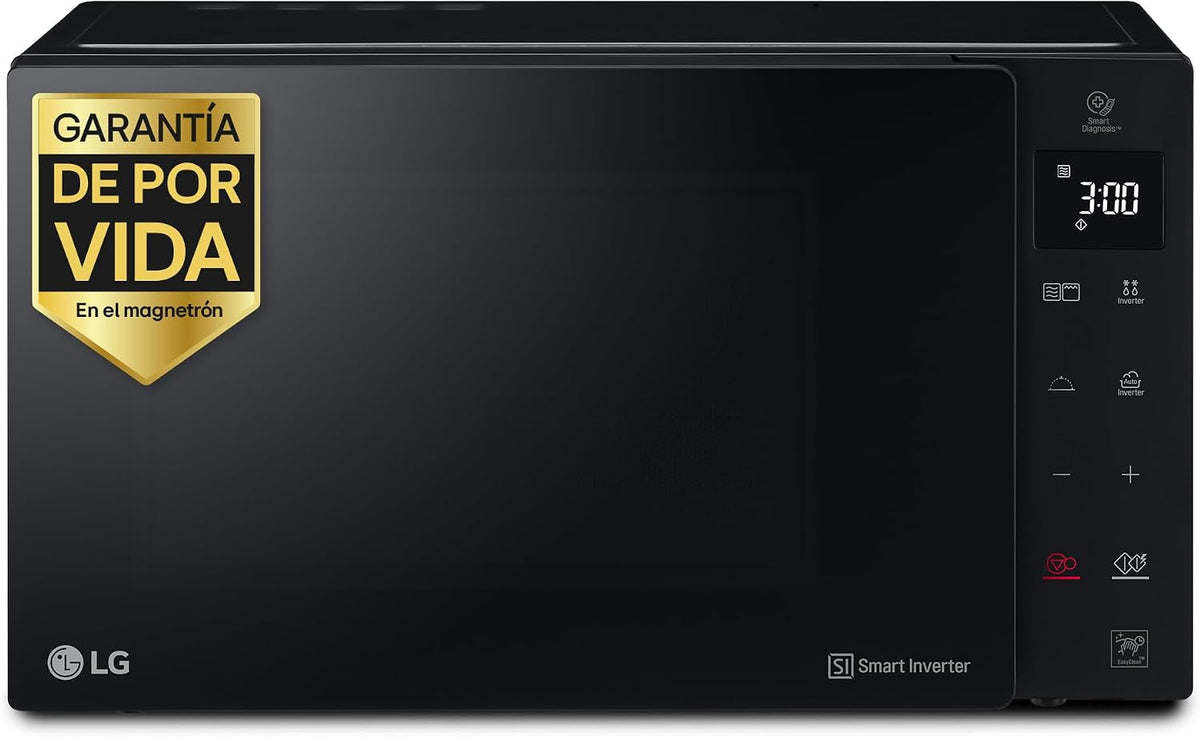 LG, Micro-ondas com grill, MH6535GDS, 1000 W, 900 W, 25 L, Preto, para a cozinha