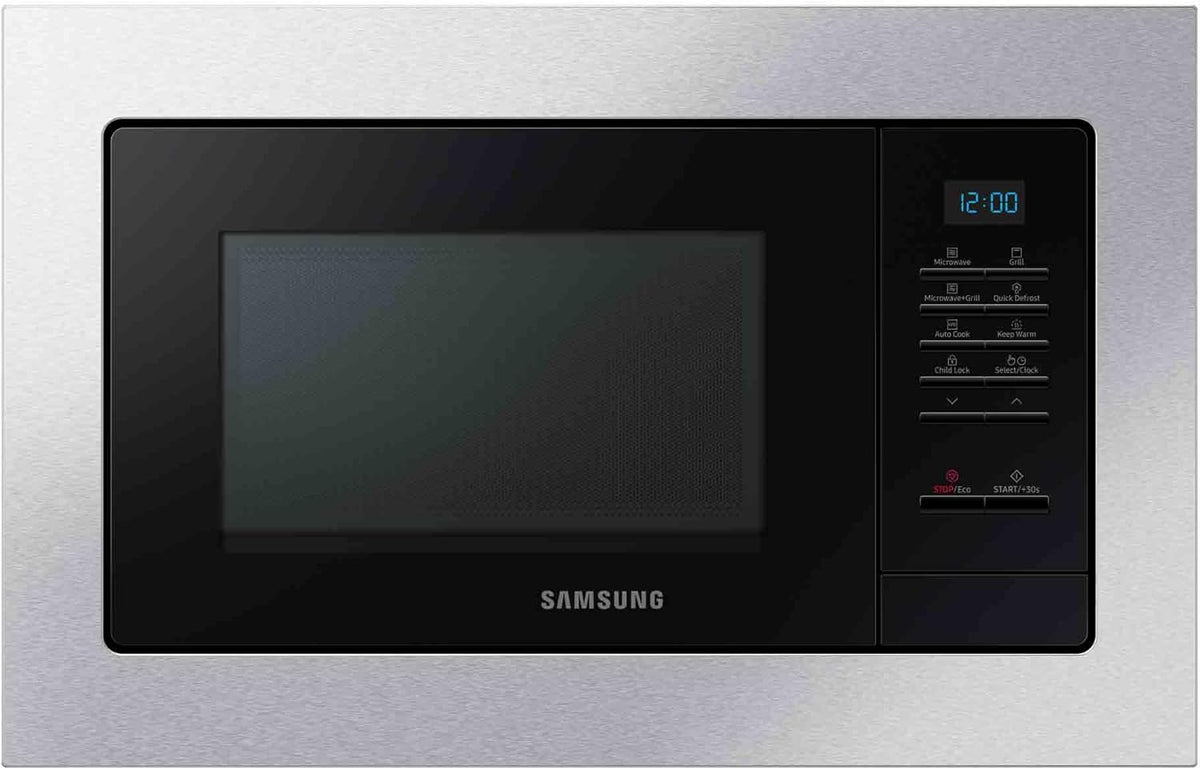Samsung, Micro-ondas com grill, MG23A7013CT/EC, 23 L, 800 W, aço inoxidável, aço, Prateado, para a cozinha