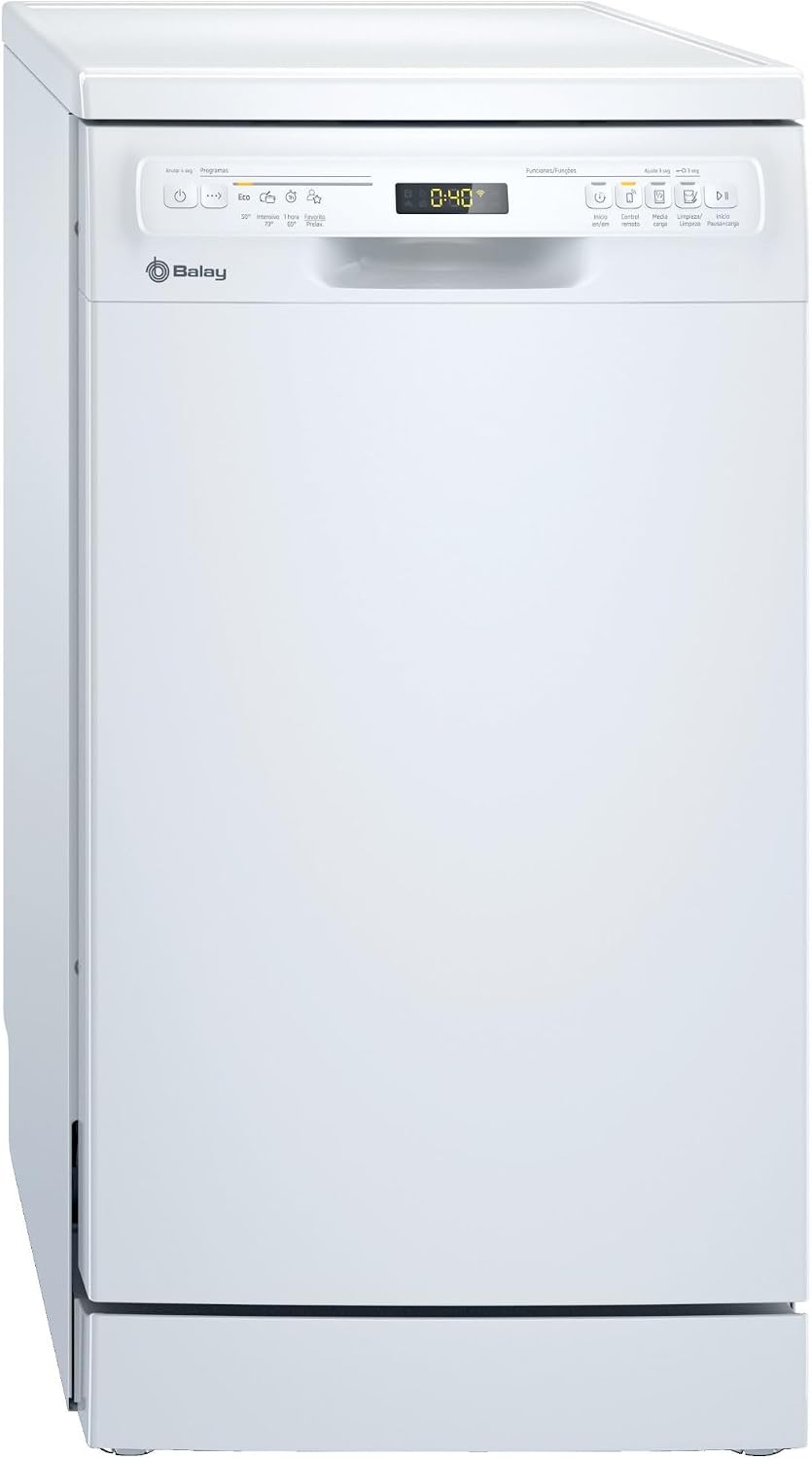 Máquina de lavar loiça, Balay, 45 Cm, 47,3 kg, plástico, Branco, para uso diário