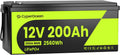 Bateria automóvel, CyperOcean, IP65, 12 V, 200 Ah, 200 A, Multicolor, para a sala