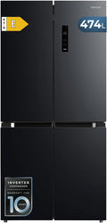 Cecotec, Frigorífico combinado, 474 L, 5 cm, 3 cm, Classe E, com iluminação LED, com gavetas, Preto, para uso diário