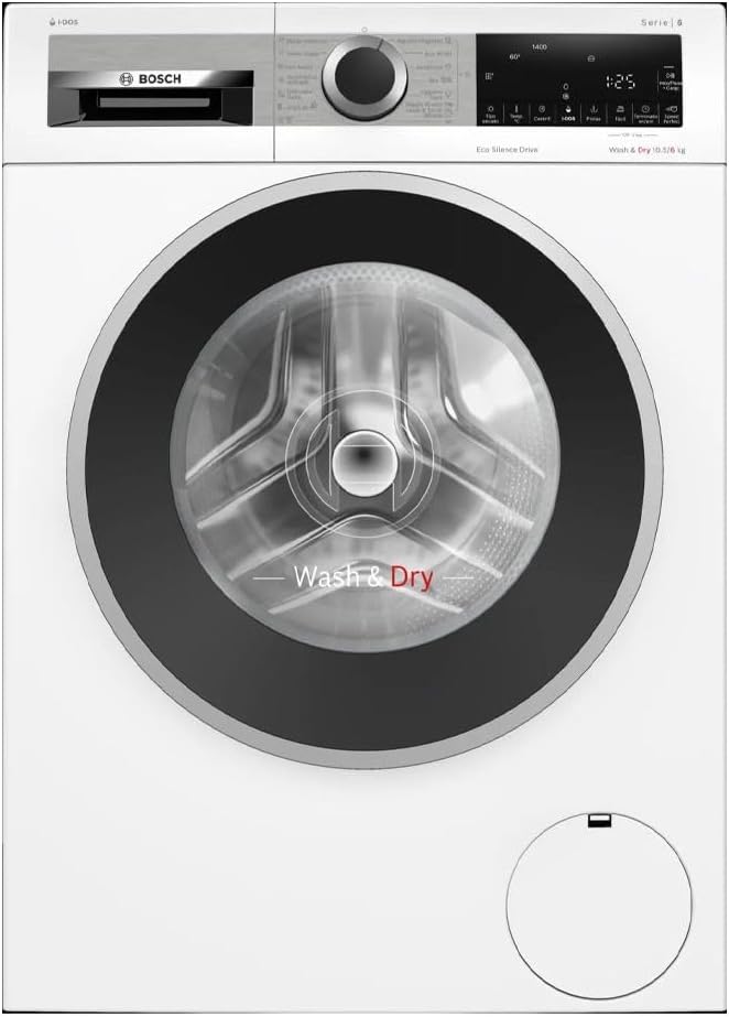 Máquina de lavar e secar roupa, Balay, WNG244A0ES, 6 kg, 10,5 kg, 53 kg, com iluminação LED, com prateleiras, Branco, para uso diário