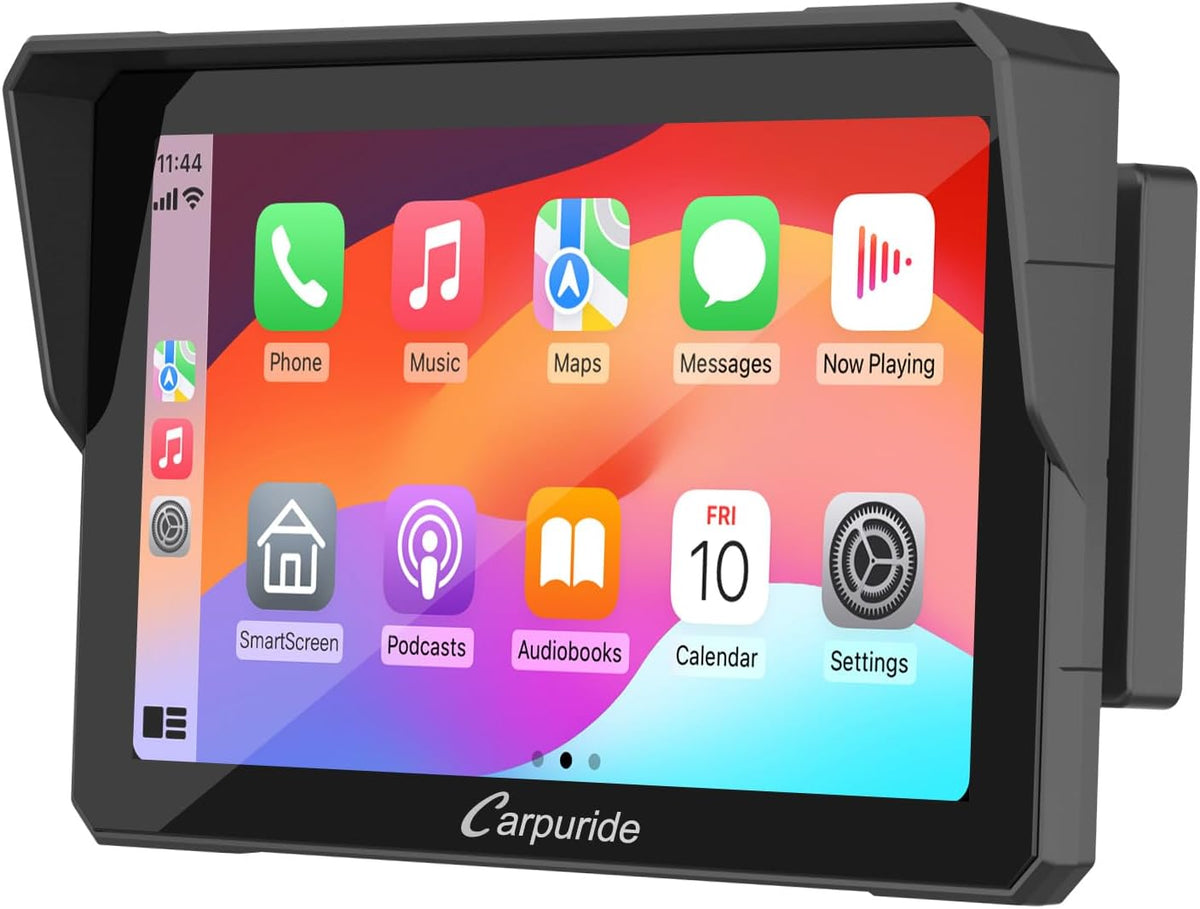 GPS para motociclo, CARPURIDE, W702B, com ecrã tátil, Multicolor, para uso diário