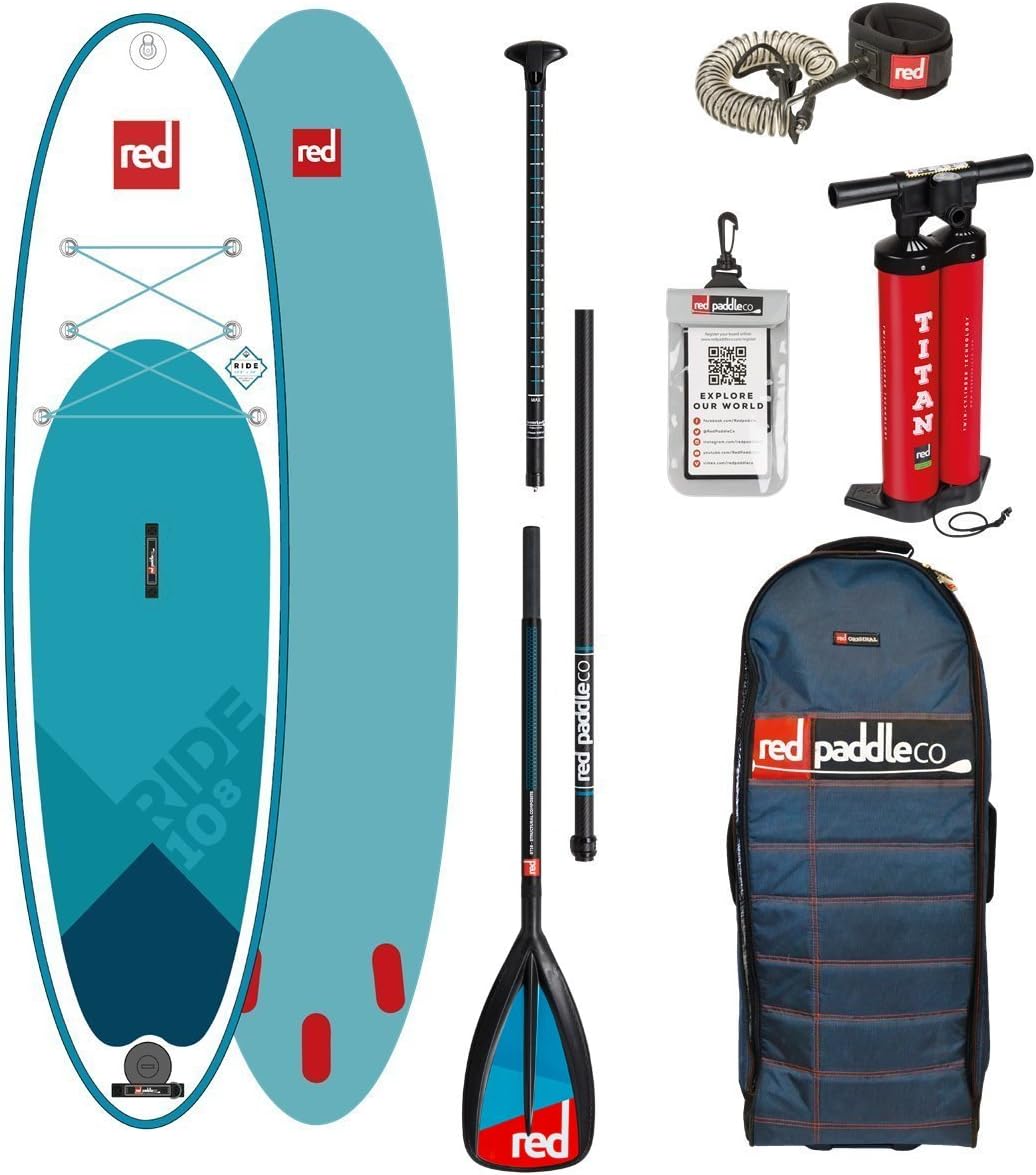 Prancha de paddle insuflável, Red Paddle Co, 10.8, 2 kg, 325 cm, 296 L, 120 kg, 56 L, 120 mm, Multicolor, para uso diário