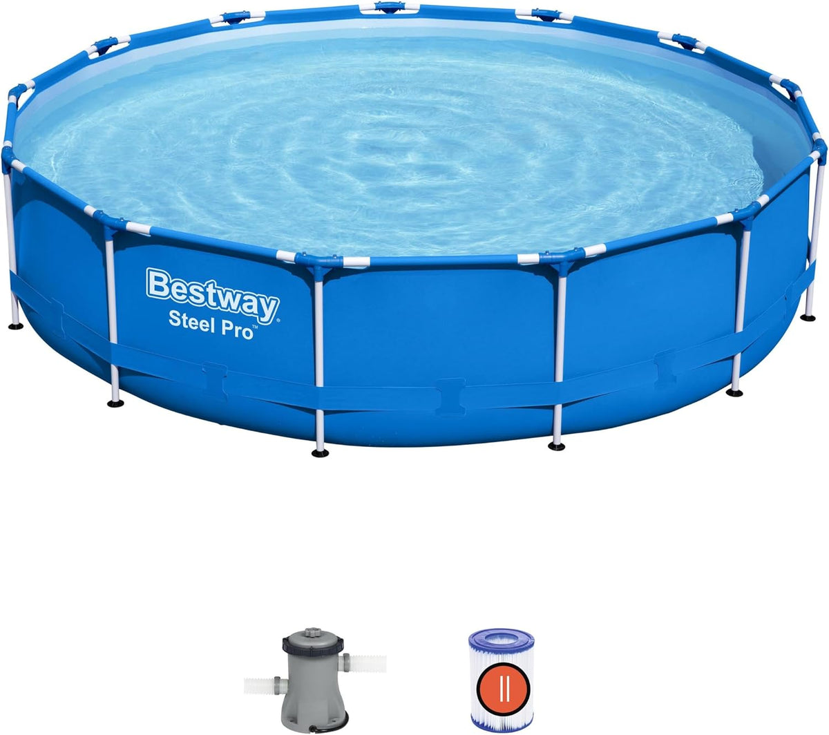 Piscina desmontável, Bestway, 3.96 m, 84 cm, Multicolor, para jardim e exterior