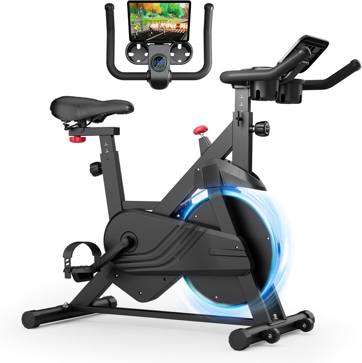 Bicicleta estática, Copant, 136 KG, aço inoxidável, aço, Multicolor, para uso diário