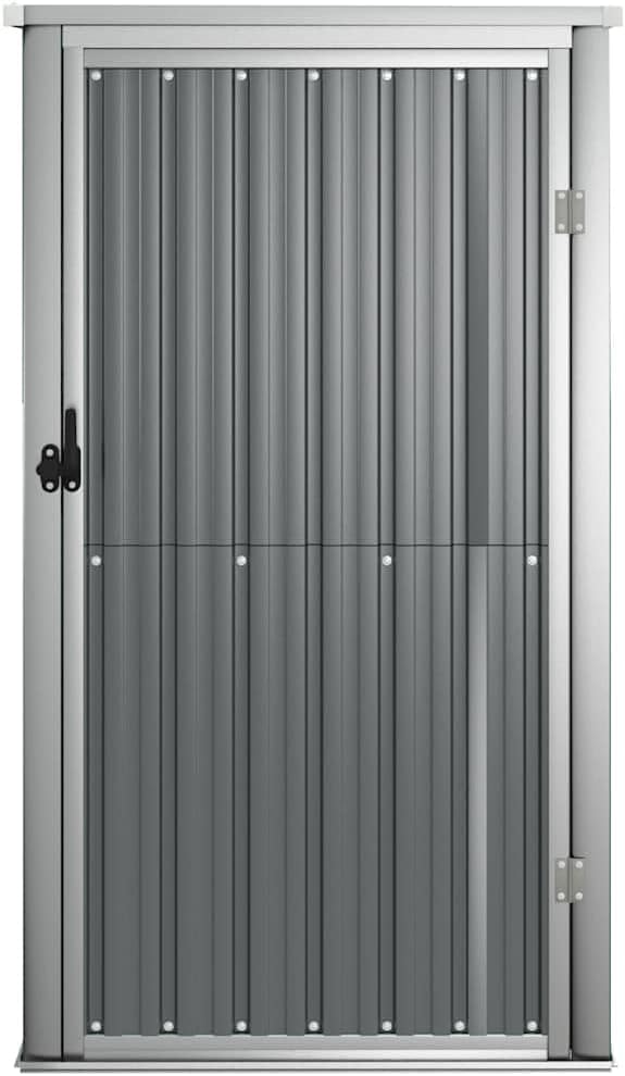 Abrigo de jardim, Generic, 161 cm, 88 × 89 × 161 cm, aço, plástico, Cinzento, para jardim e exterior