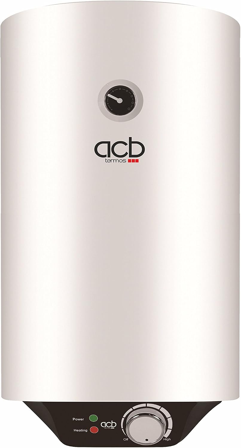 Aquecedor elétrico, ACBEUROPE, 80 L, 46 cm, 1.500 w, Branco, para uso diário