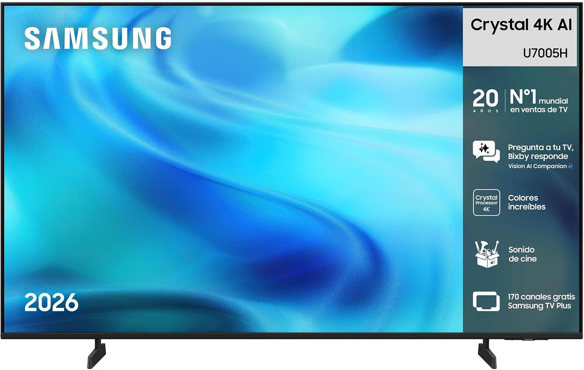 Samsung, Televisor, U7005H, com comando à distância, Multicolor, para a sala