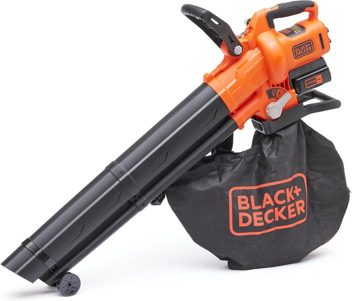 Soprador de folhas, Black+Decker, BCBLV3625L1-QW, 36 V, 2,5 Ah, Multicolor, para jardim e exterior