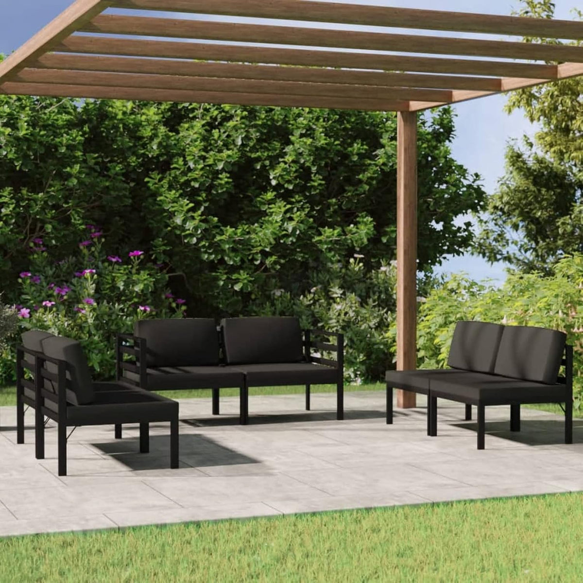 Equipamento de exterior, ZEYUAN, 10 a, 64,5 cm, 70 × 70 × 64,5 cm, resistente à água, alumínio, poliéster, Cinzento, para jardim e exterior