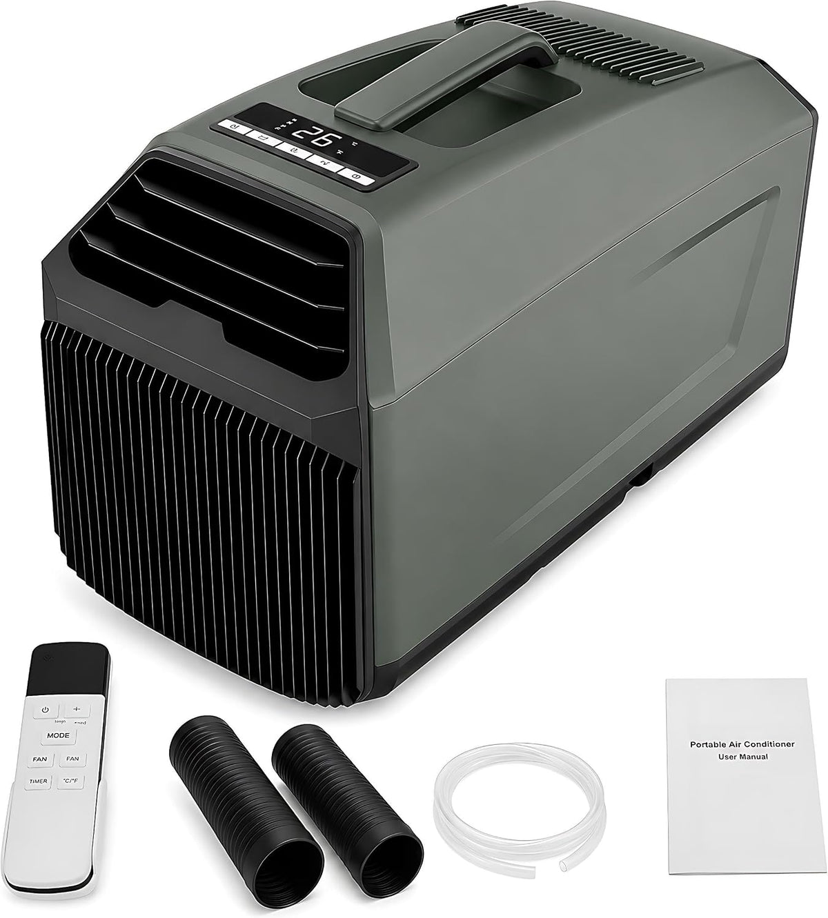 Ar condicionado portátil, Generic, V/4500, 5100 BTU, 24 V, 4500 BTU, com rodas, Vermelho, para uso diário